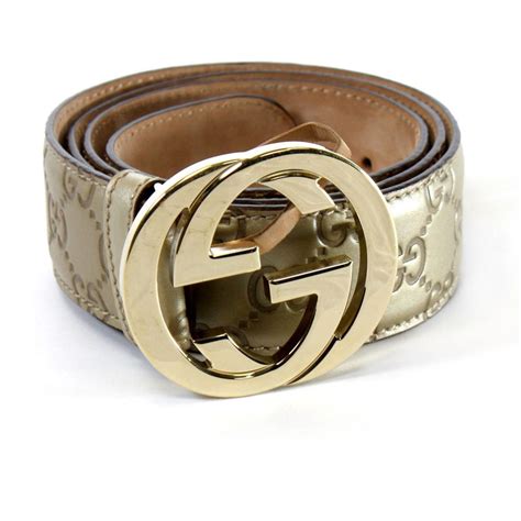 gold Gucci belt men